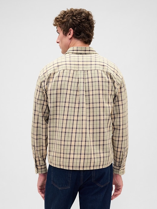 Image number 3 showing, Sunwashed Twill Straight-Hem Shirt