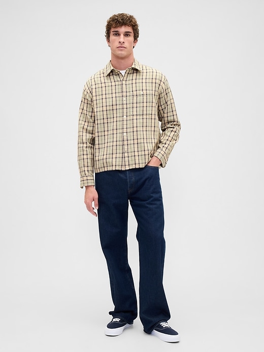 Image number 2 showing, Sunwashed Twill Straight-Hem Shirt