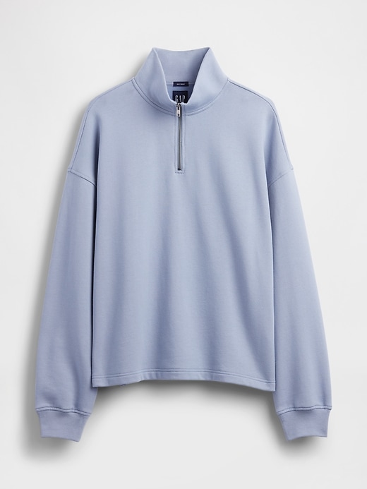 Image number 5 showing, Heavyweight Oversized Quarter-Zip Pullover
