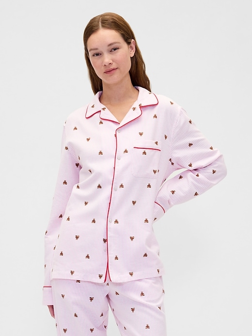 Image number 1 showing, Adult Softest Flannel PJ Shirt