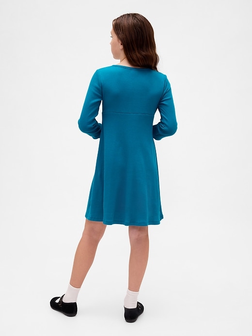 Image number 3 showing, Kids Rib Henley Dress