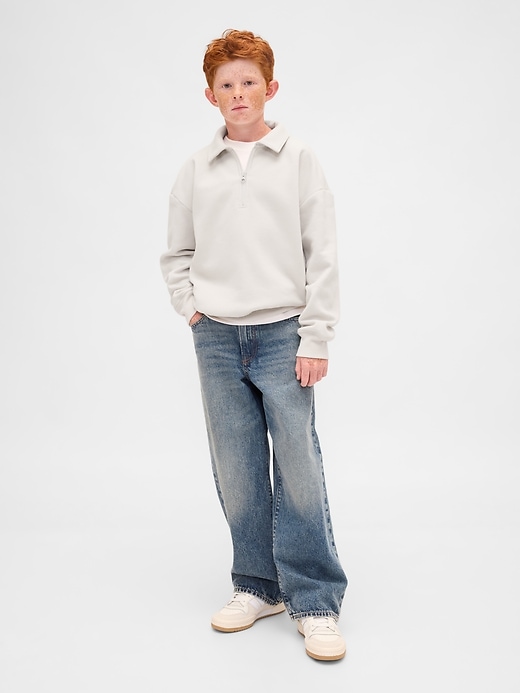 Image number 1 showing, Kids VintageSoft Quarter-Zip Pullover
