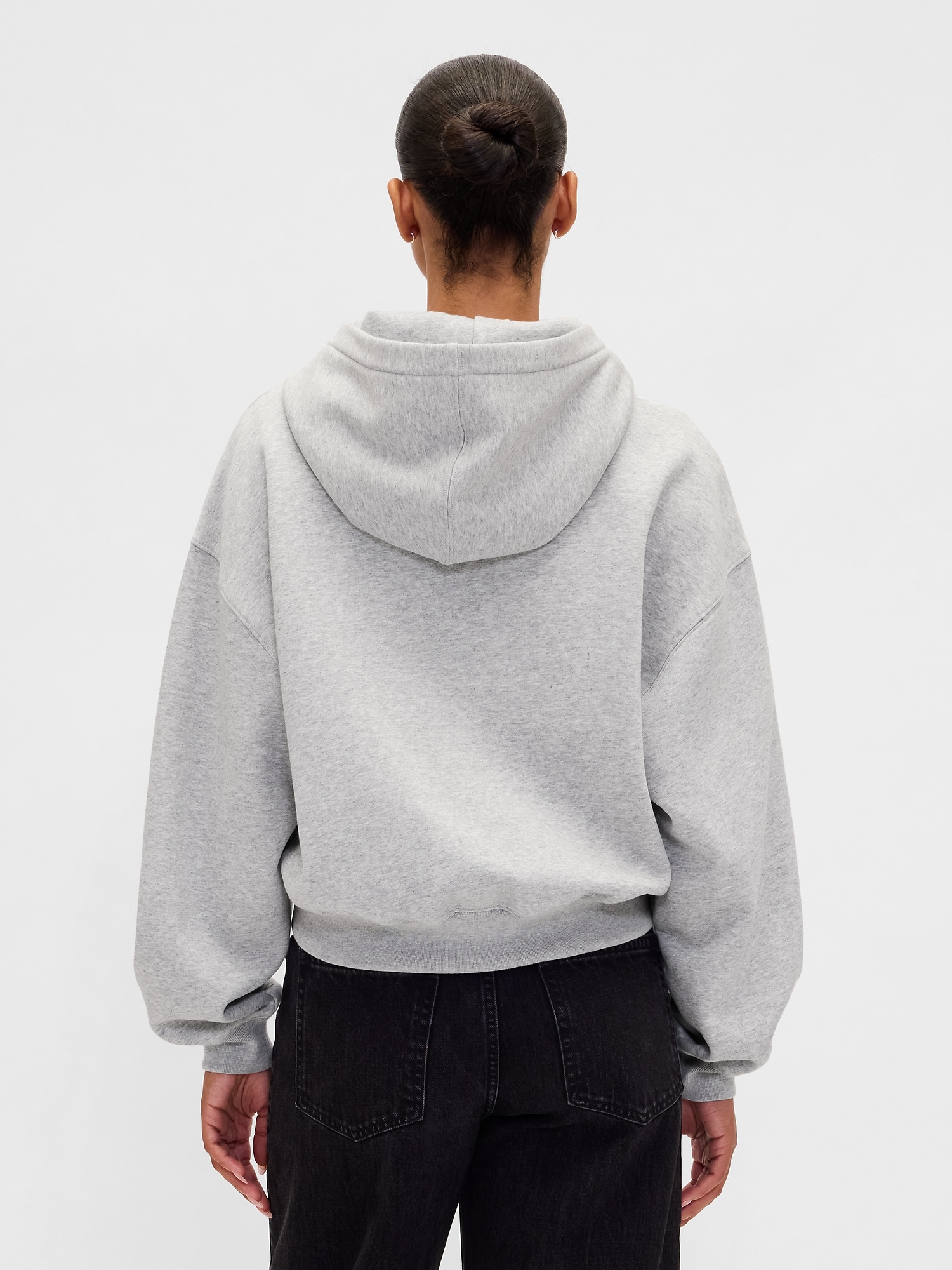 VintageSoft Brannan Bear Logo Crop Hoodie