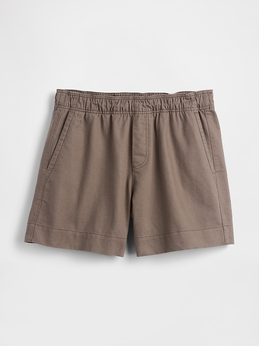 Image number 6 showing, 5.5" Linen-Blend Relaxed Shorts