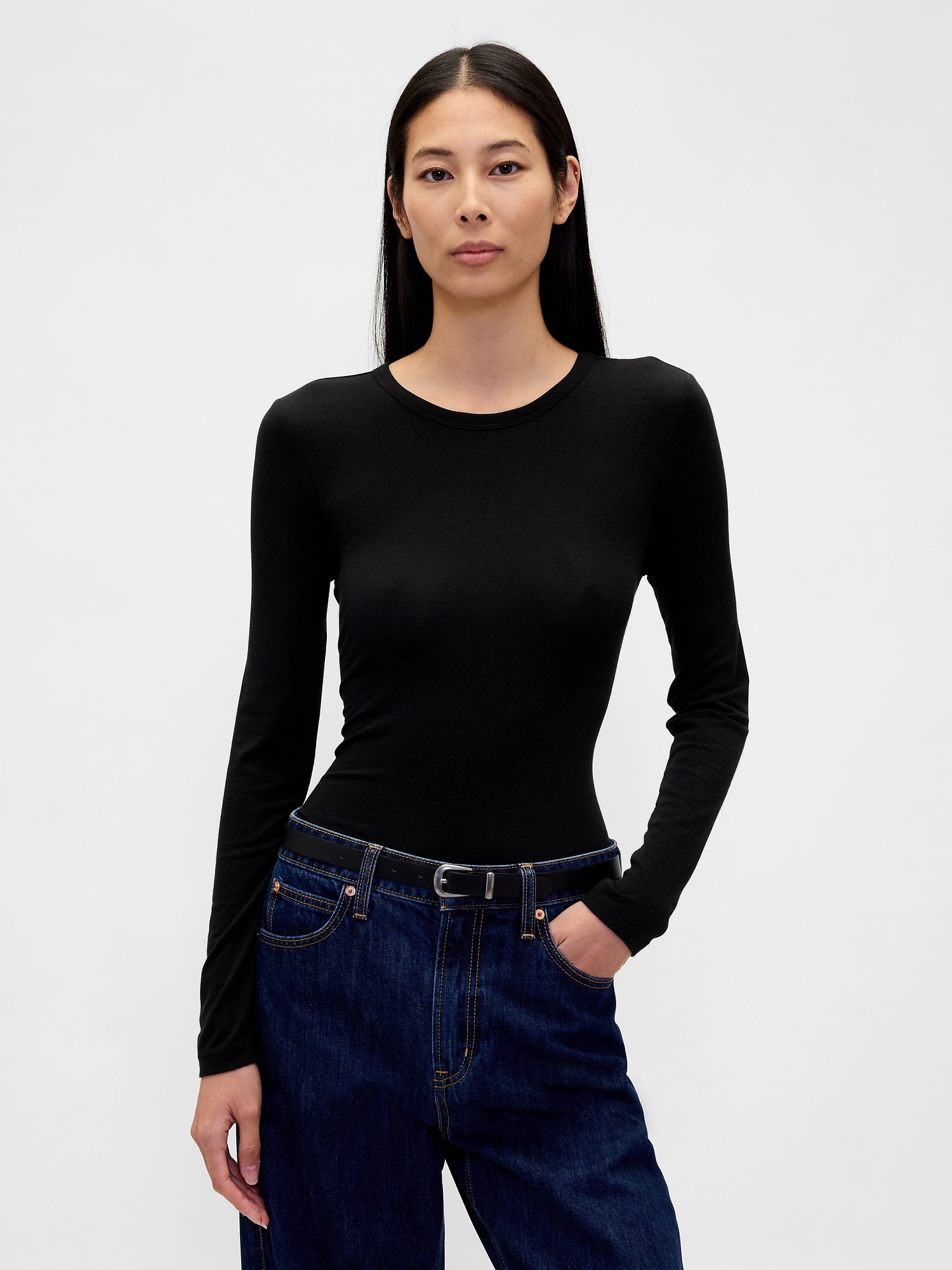 Featherweight Crewneck T-Shirt - Black