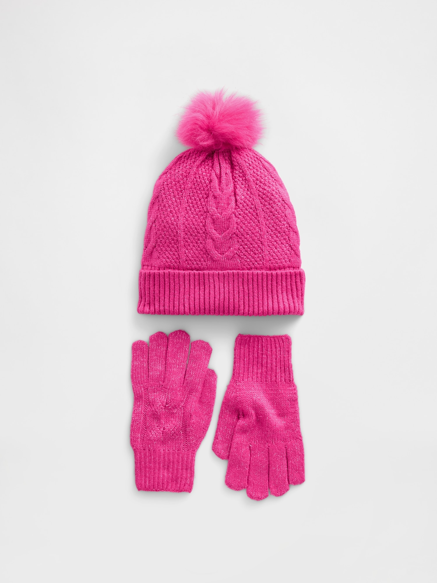 Kids Cable-Knit Cozy Set