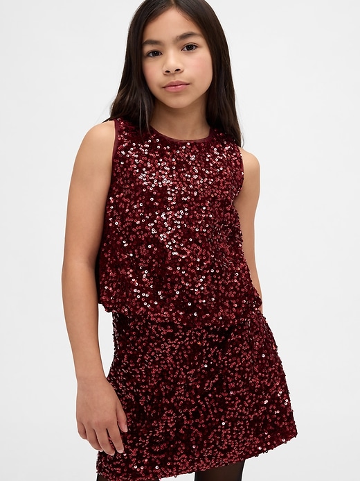 Kids Sequin Bubble Top