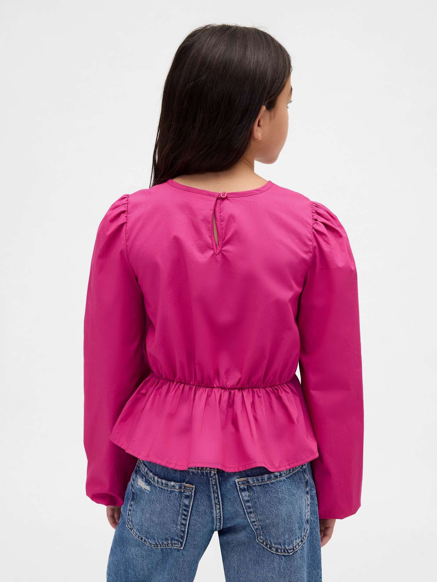 Kids Smocked Peplum Top