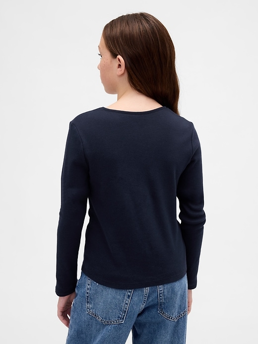 Image number 3 showing, Kids Keyhole Bow Fitted T-Shirt