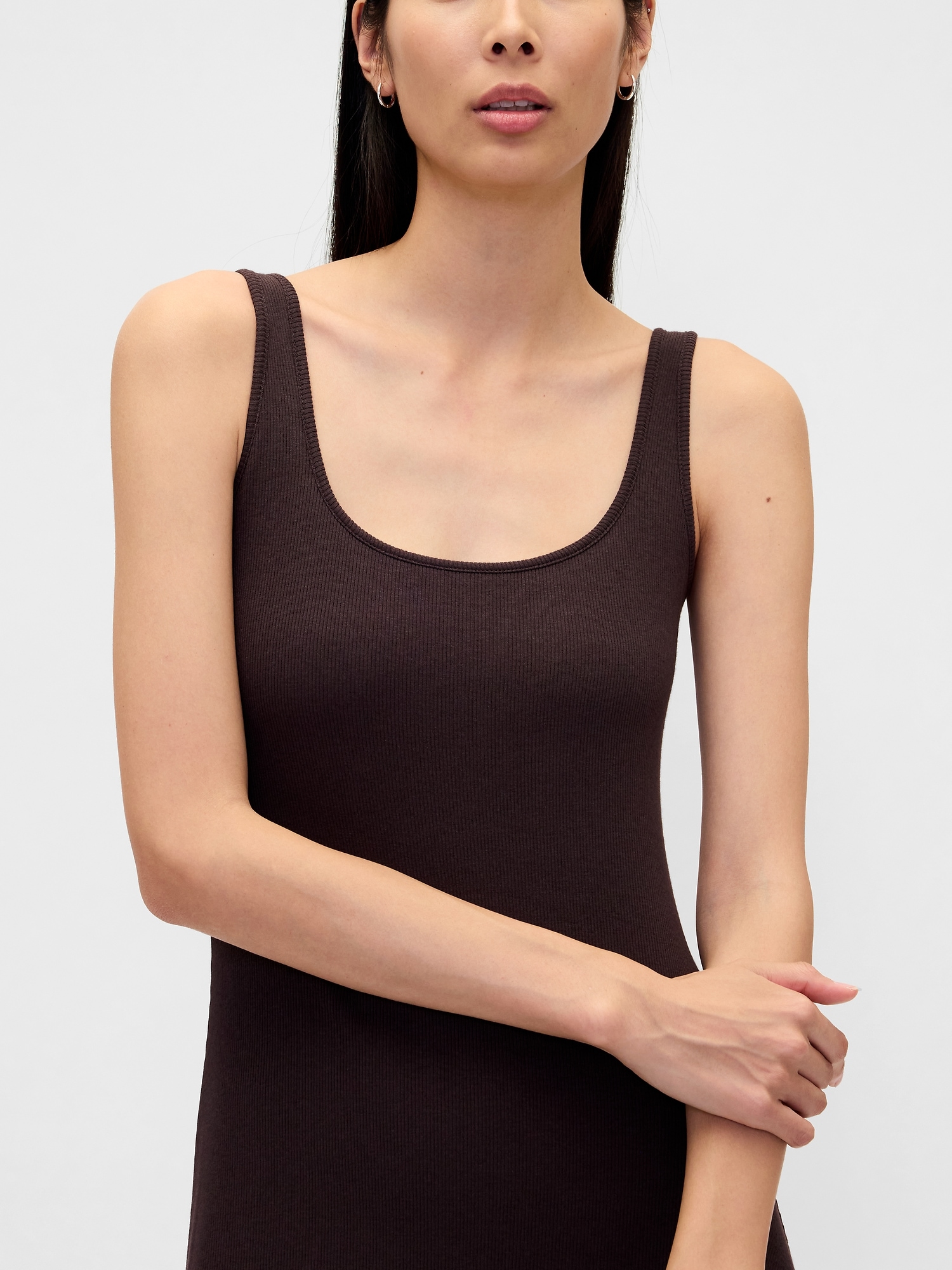 Modern Square-Neck Maxi Dress