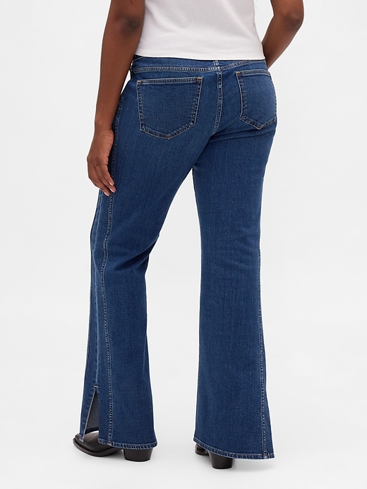 Image number 6 showing, Low Rise Long & Lean Seamed Split-Hem Jeans