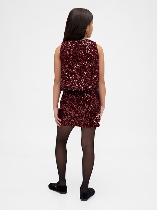 Kids Sequin Mini Skirt