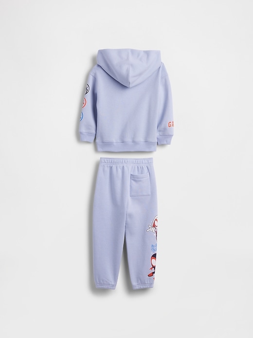 Image number 2 showing, Baby & Toddler Marvel VintageSoft Hoodie Outfit Set