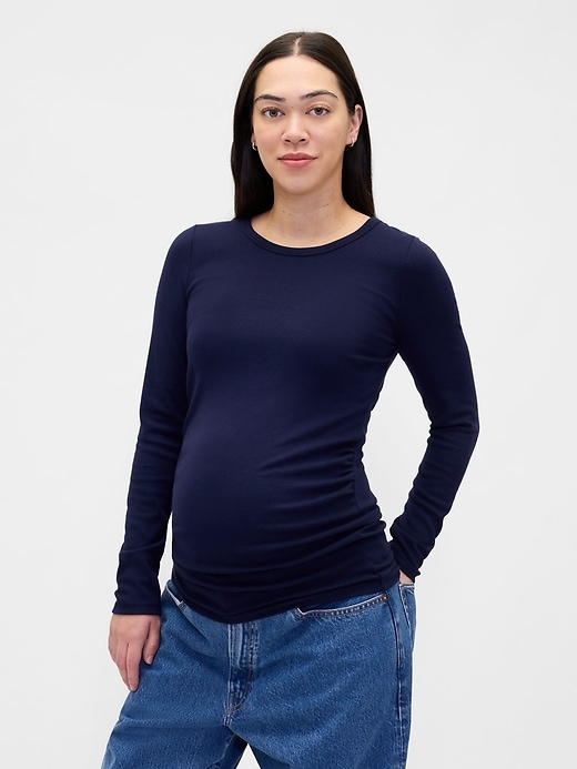 Image number 1 showing, Maternity Modern Crewneck T-Shirt