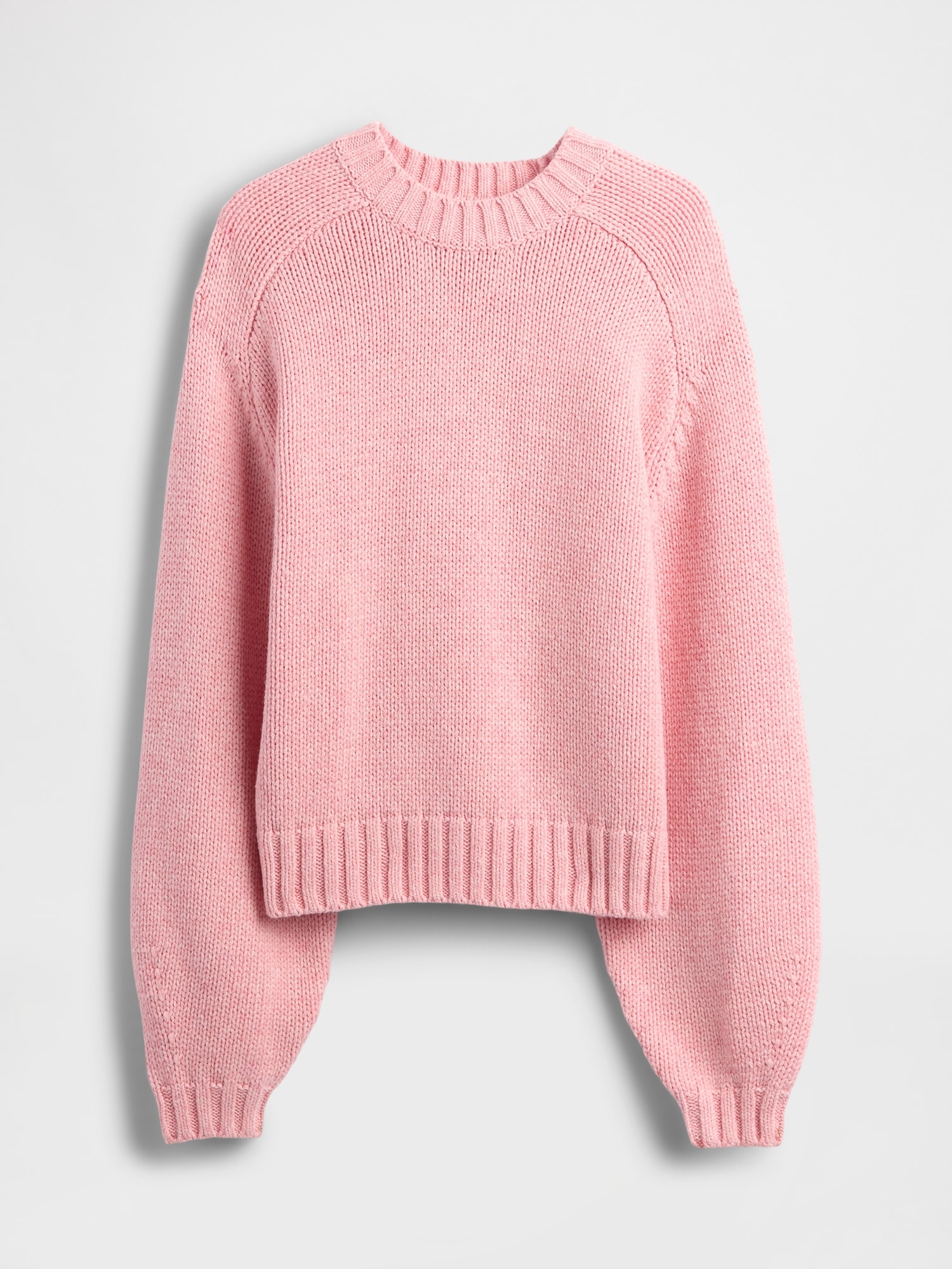 Cotton-Blend Relaxed Crewneck Sweater
