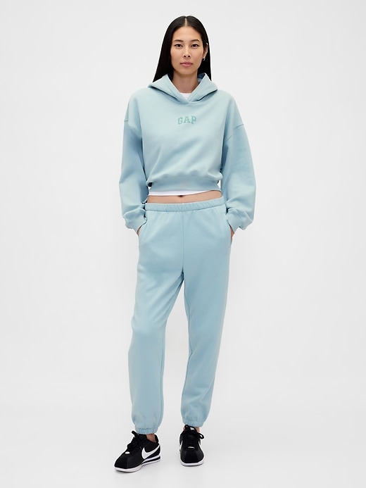 Image number 4 showing, VintageSoft Crop Logo Hoodie