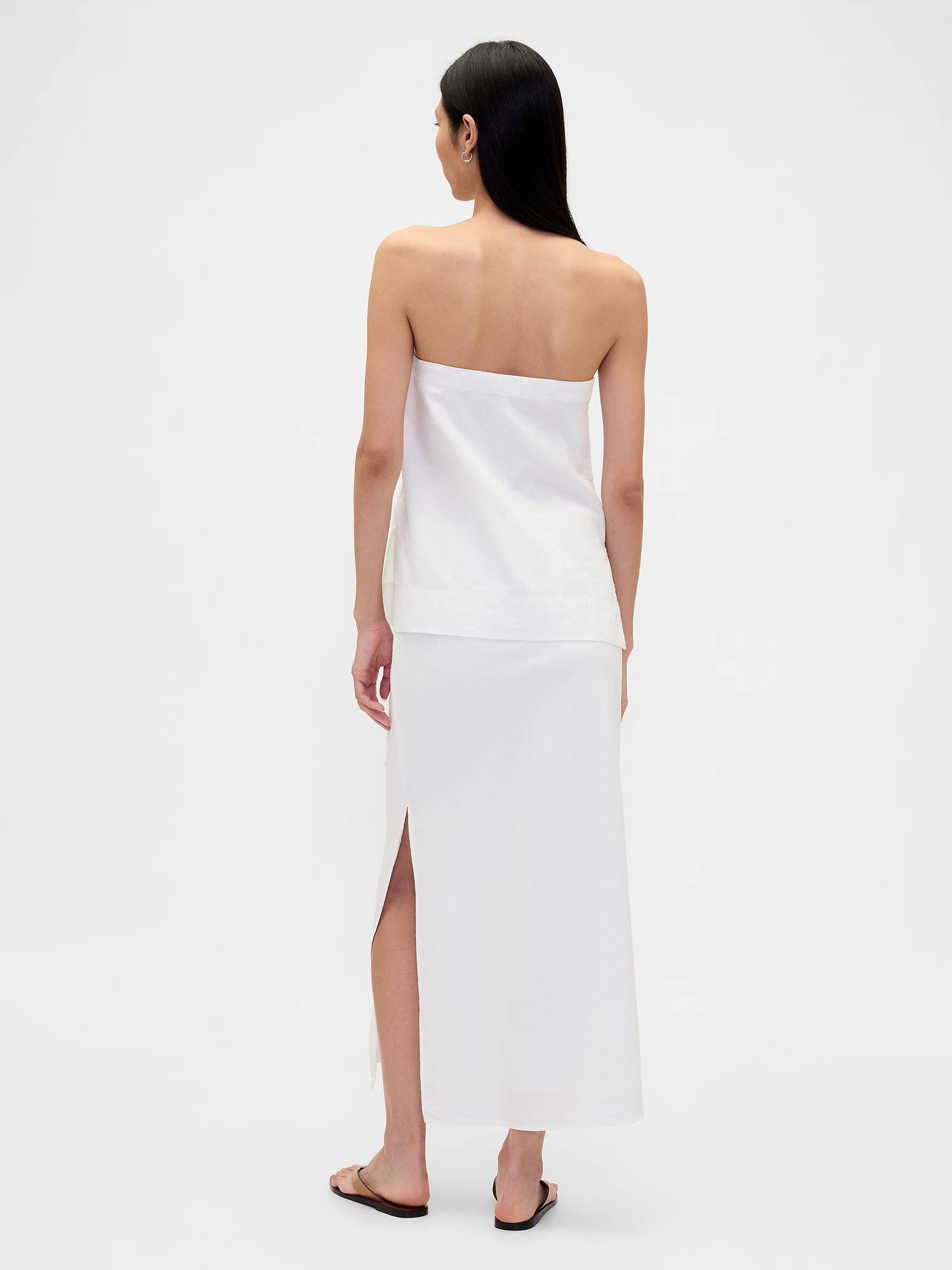 Женские юбки Gap Linen-Blend Maxi Skirt — фото 2