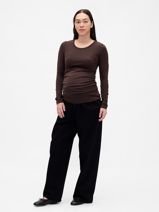 Image number 3 showing, Maternity Modern Crewneck T-Shirt