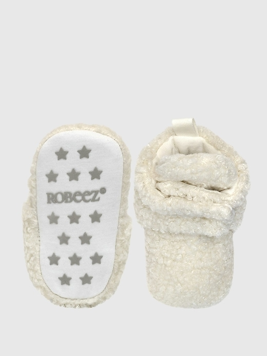 Image number 3 showing, Robeez Baby Sherpa Snap Booties