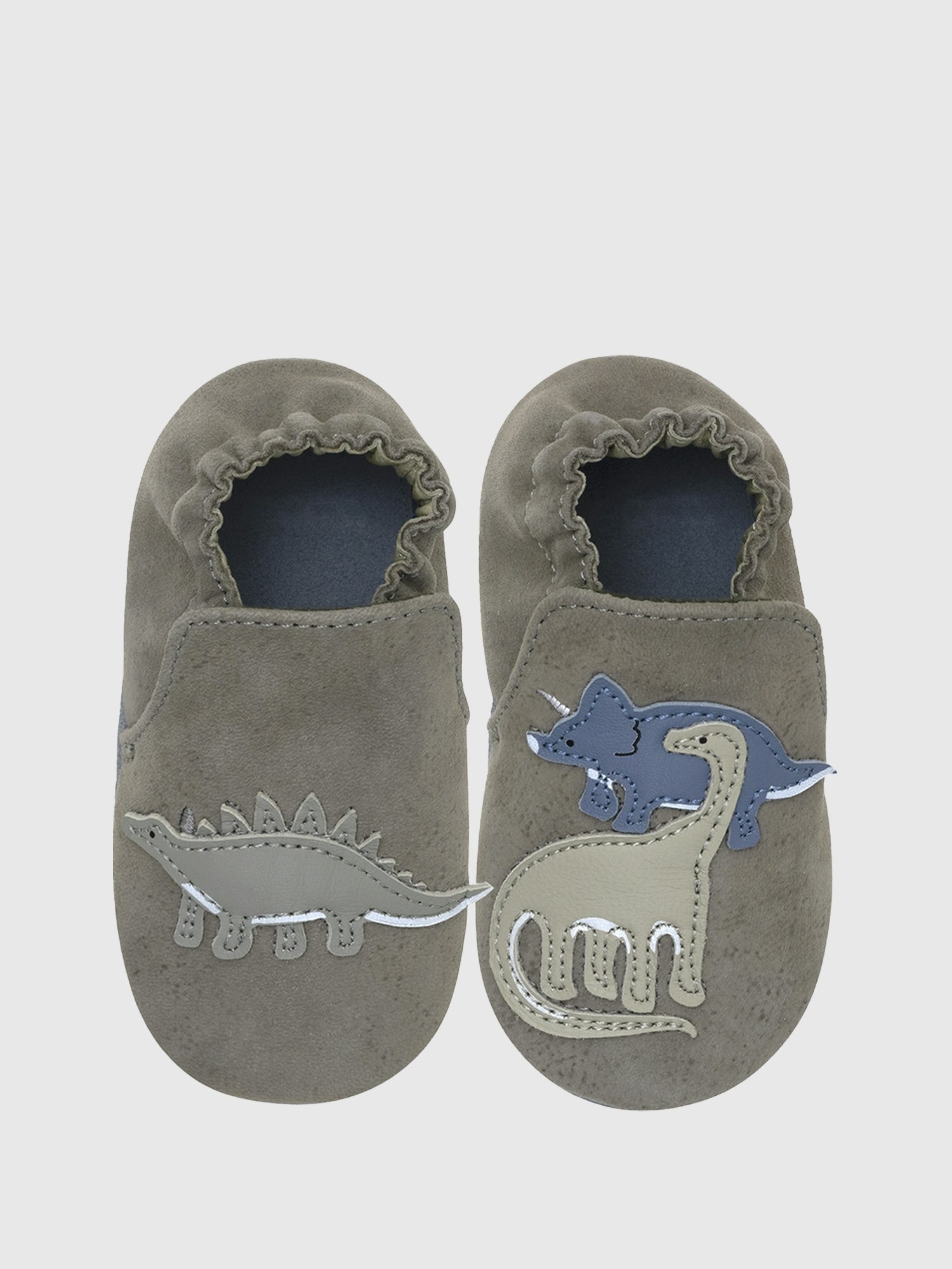 Пинетки с мягкой подошвой Gap Robeez Baby Bear Hugs, цвет: Серый — фото 3