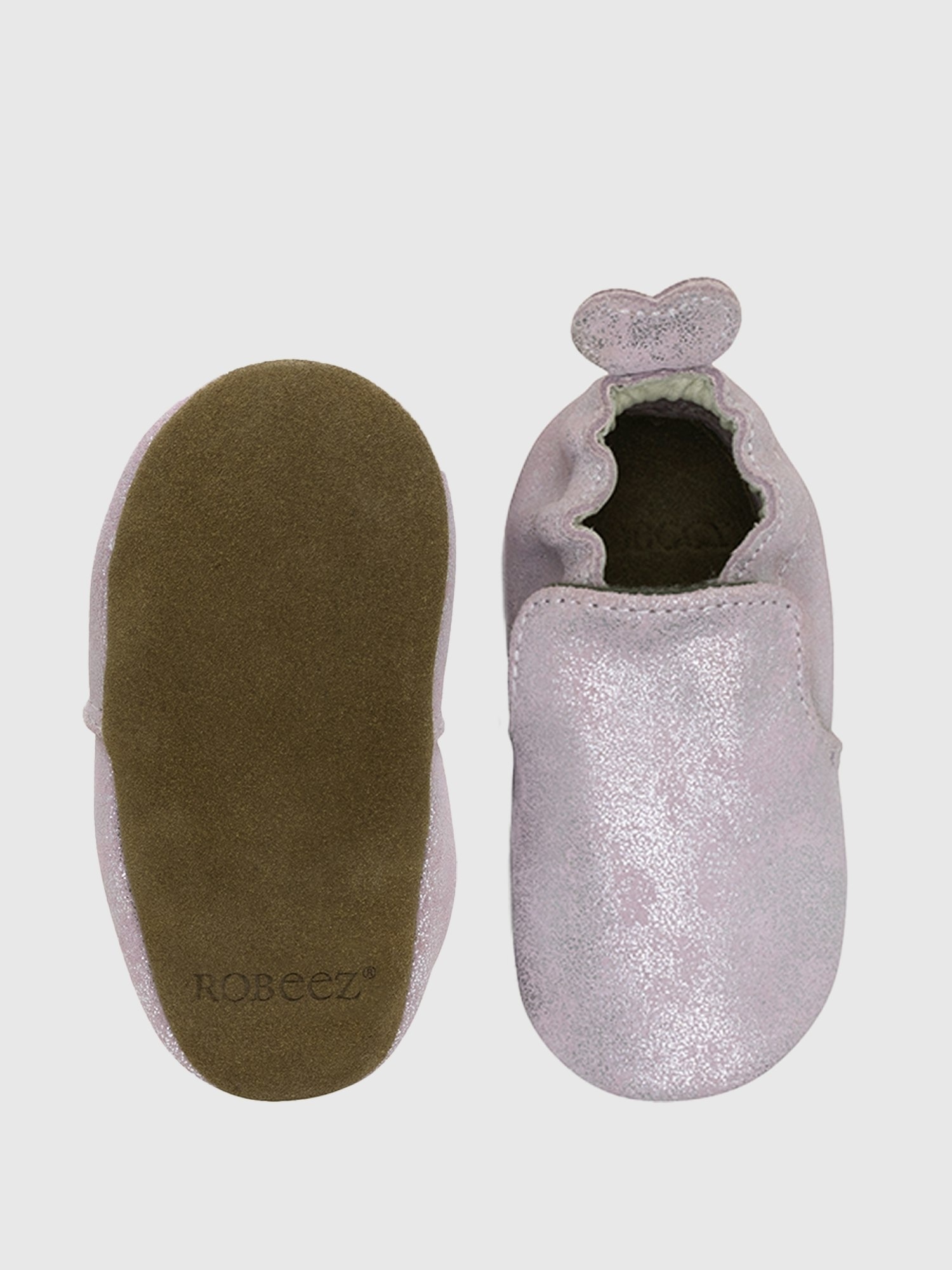 Пинетки с мягкой подошвой Gap Robeez Baby Pretty Pearl, цвет: Розовый — фото 3