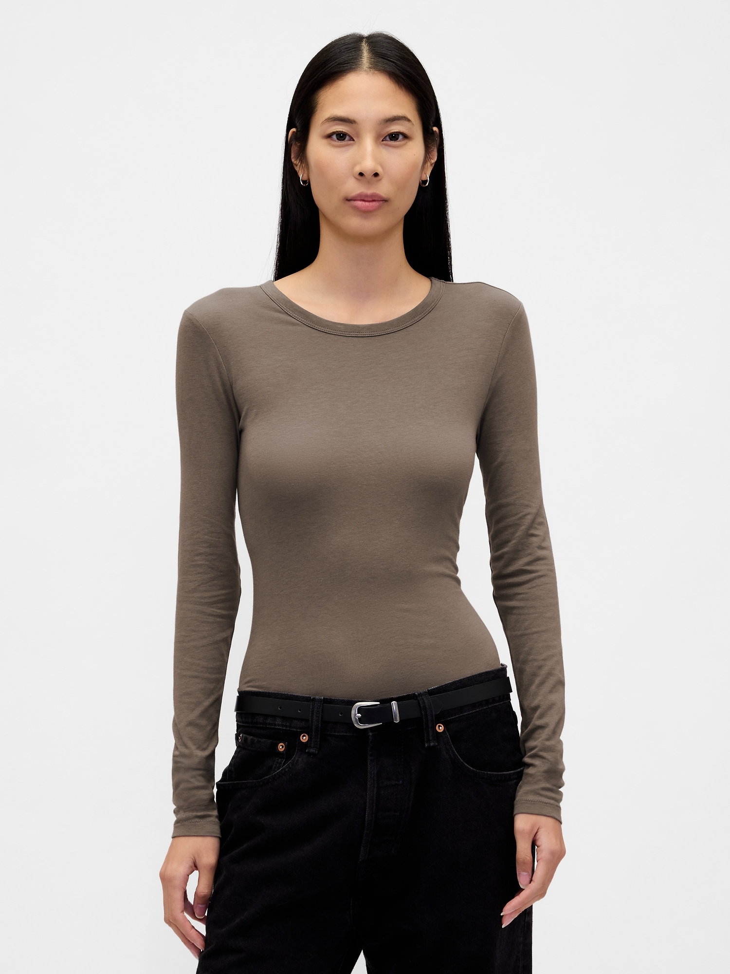 Featherweight Crewneck T-Shirt - Plymouth Rock Brown