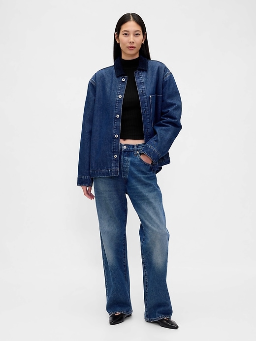 Image number 2 showing, Pointelle Rib Crop Turtleneck