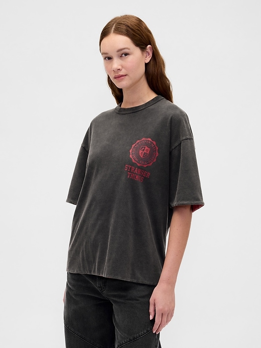 Image number 3 showing, Stranger Things Adult Reversible Graphic T-Shirt