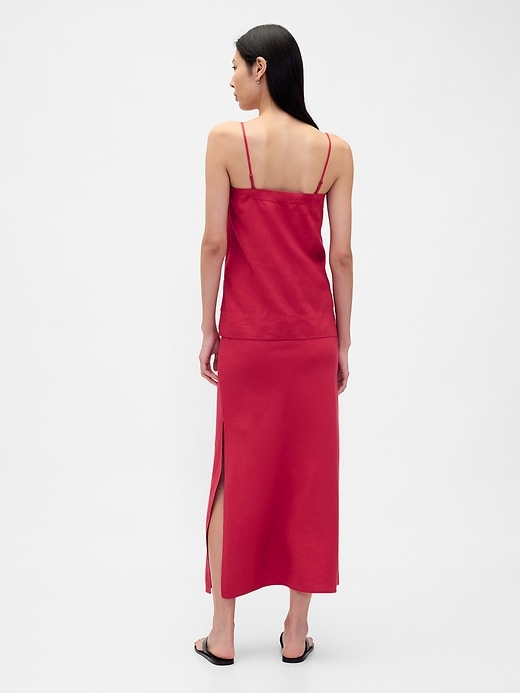 Image number 2 showing, Linen-Blend Maxi Skirt
