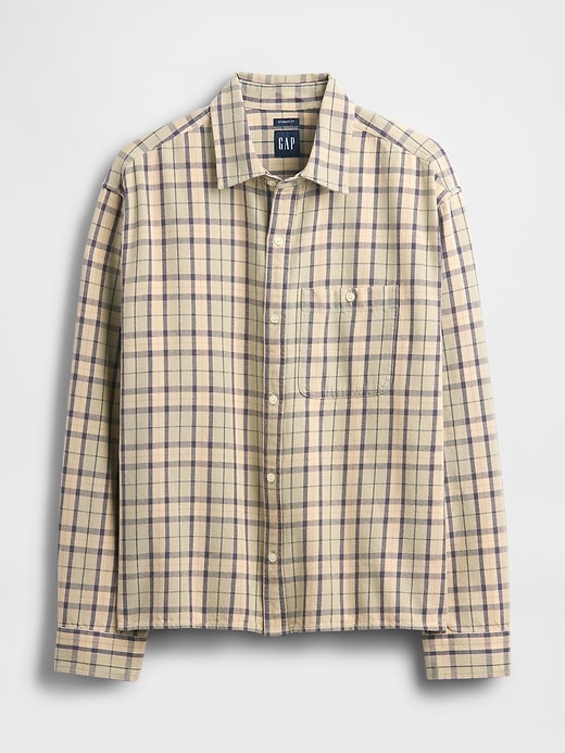 Image number 5 showing, Sunwashed Twill Straight-Hem Shirt