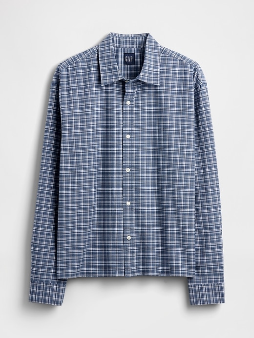 Image number 5 showing, Relaxed Straight-Hem Oxford Shirt