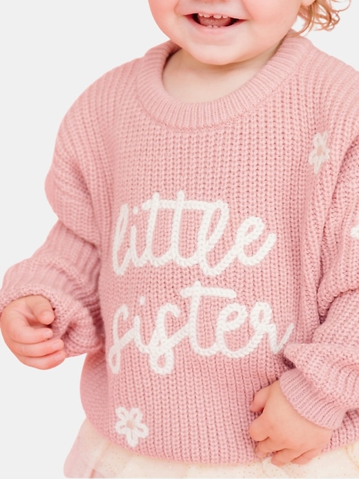 Image number 3 showing, Sweet Wink Little Sister Knit Sweater