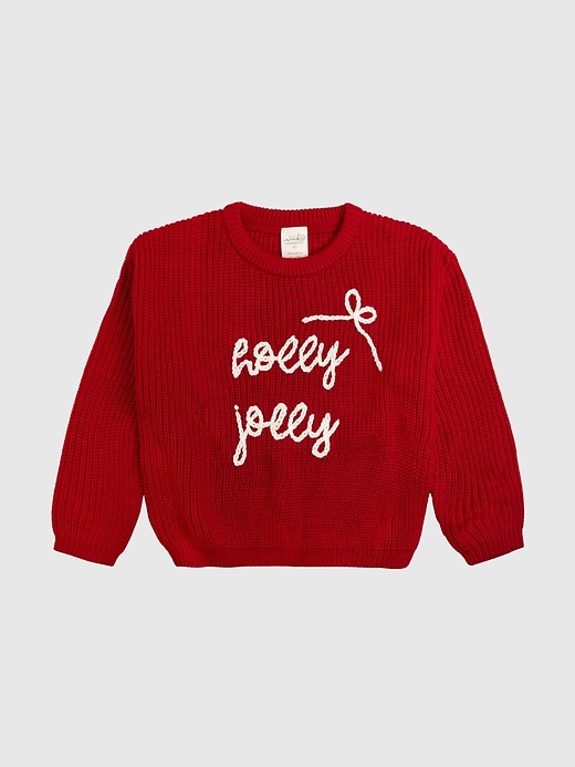 Image number 1 showing, Sweet Wink Holly Jolly Bow Christmas Knit Sweater