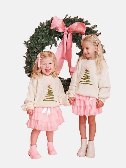 Image number 5 showing, Sweet Wink Coquette Christmas Tree Knit Sweater