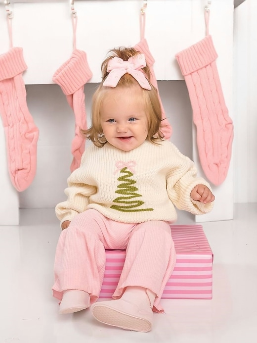 Image number 4 showing, Sweet Wink Coquette Christmas Tree Knit Sweater