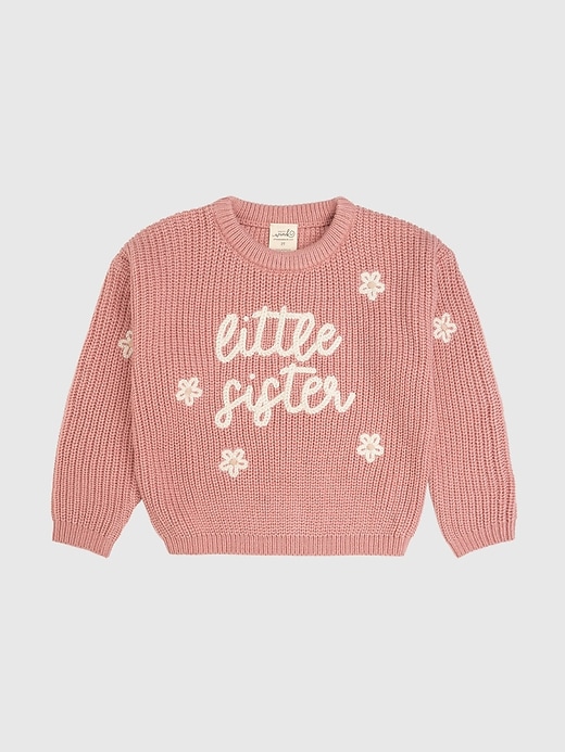 Image number 1 showing, Sweet Wink Little Sister Knit Sweater