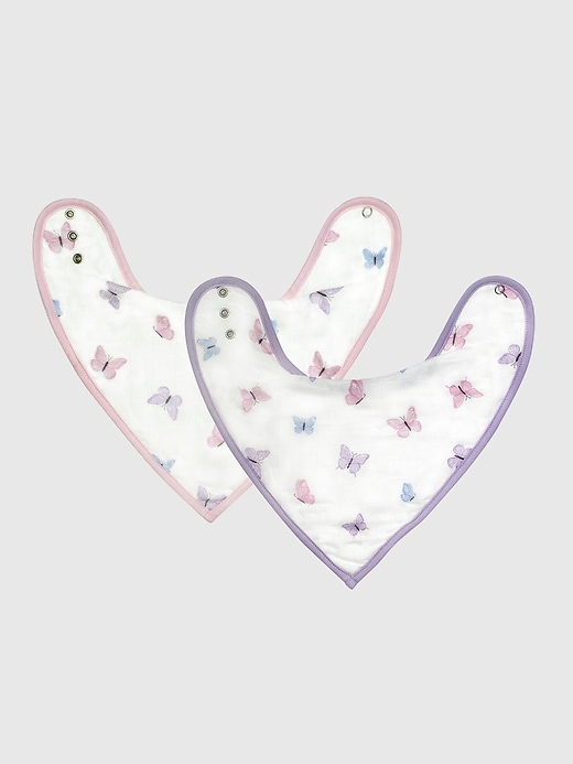 Image number 1 showing, Bamboo Little Butterfly Bib Set