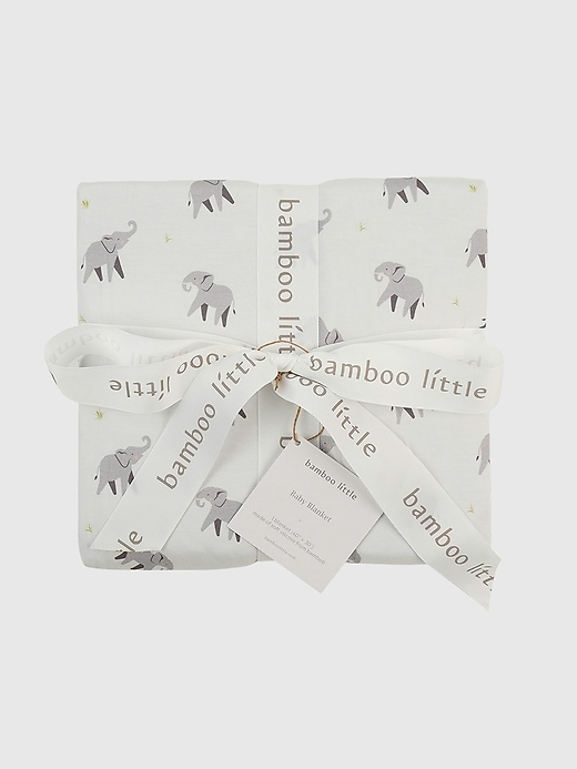 Image number 1 showing, Bamboo Little Elephant Baby Blanket