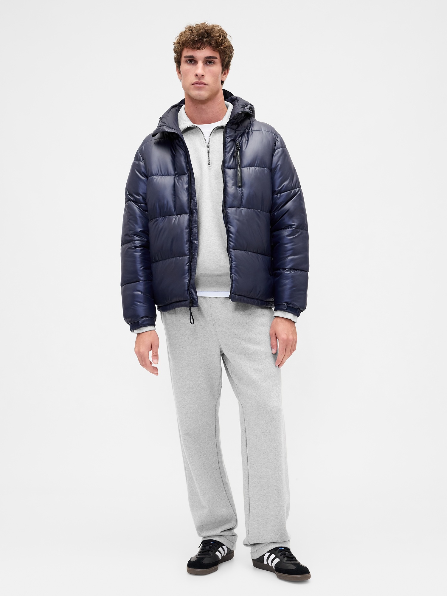 Мужские свитеры Gap Adult Heavyweight Oversized Quarter-Zip Pullover — фото 2