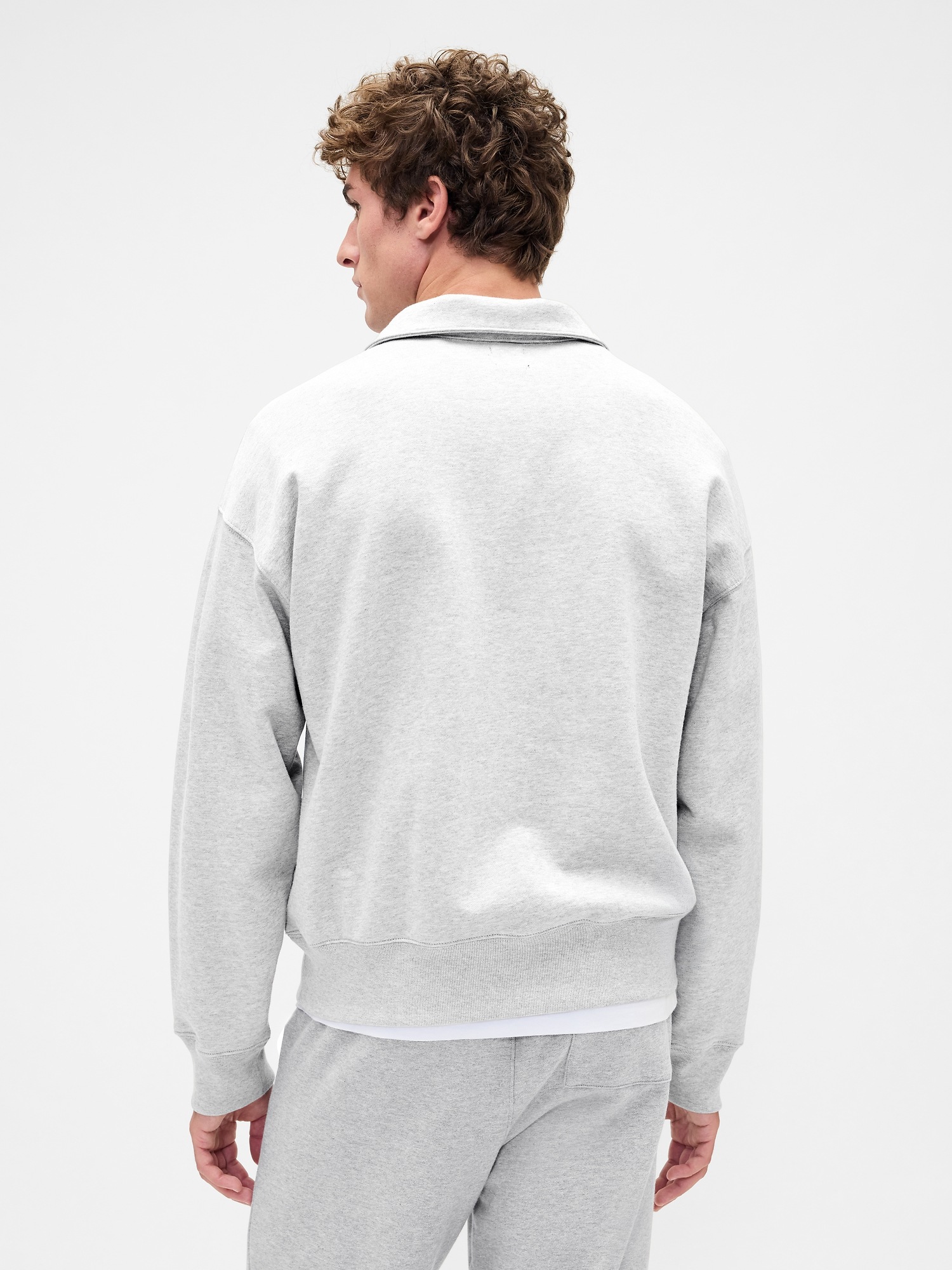Мужские свитеры Gap Adult Heavyweight Oversized Quarter-Zip Pullover — фото 3