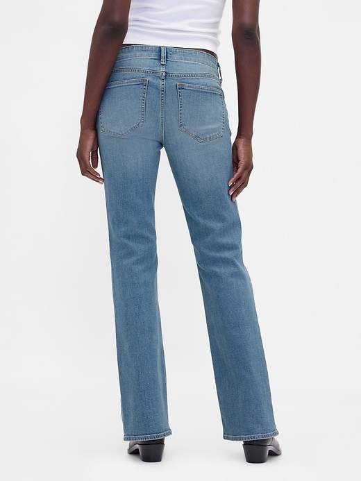 Image number 4 showing, Low Rise Lace-Up Long & Lean Jeans
