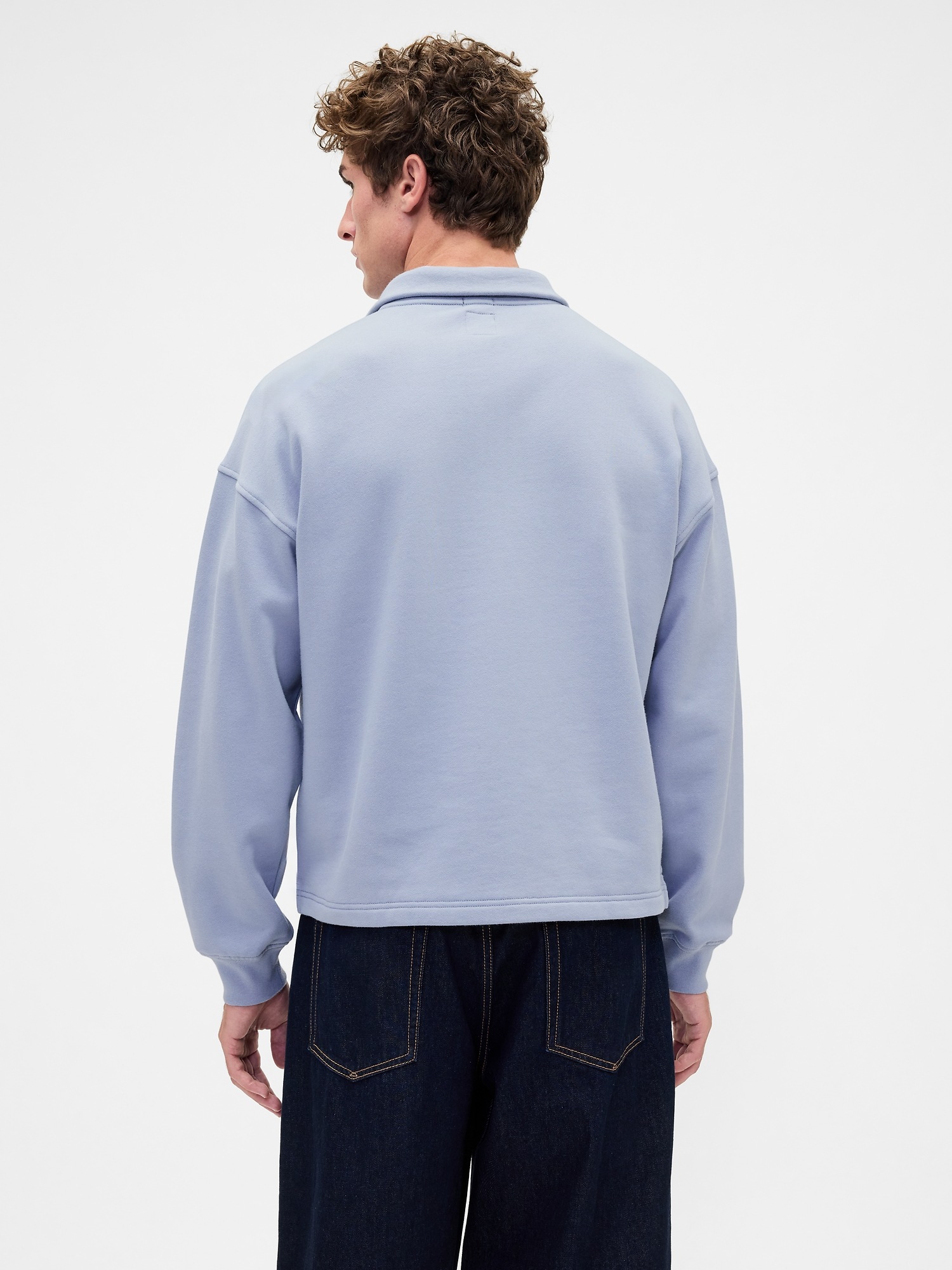 Мужские свитеры Gap Heavyweight Oversized Quarter-Zip Pullover — фото 3