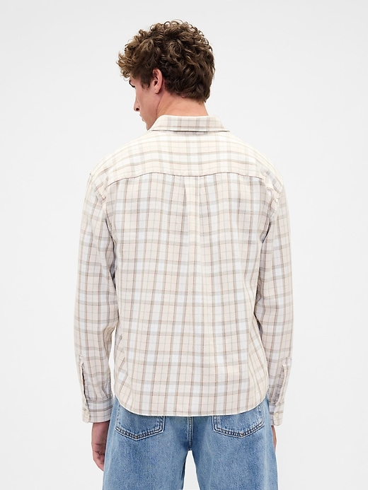 Image number 3 showing, Sunwashed Twill Straight-Hem Shirt