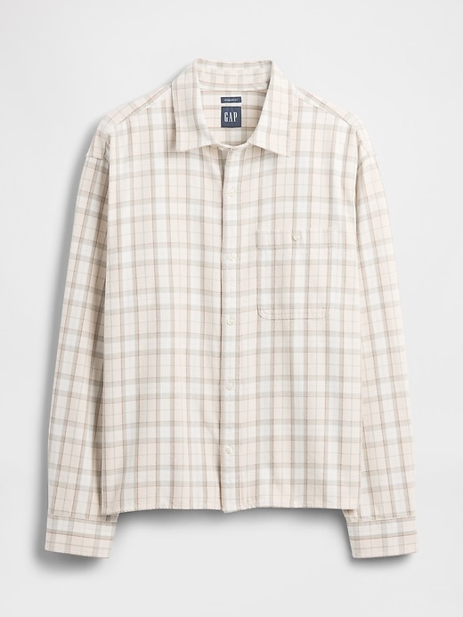 Image number 5 showing, Sunwashed Twill Straight-Hem Shirt