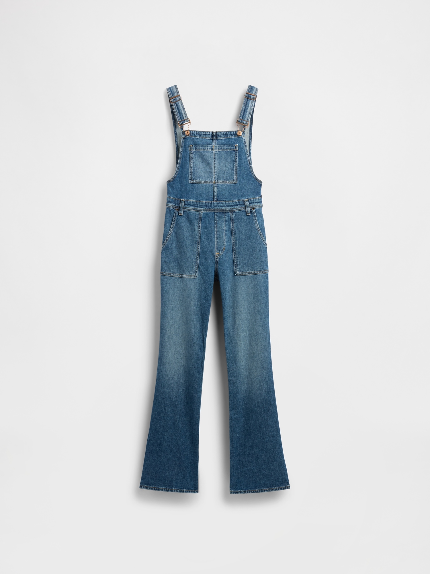 Gap Long & Lean Overalls In Blue