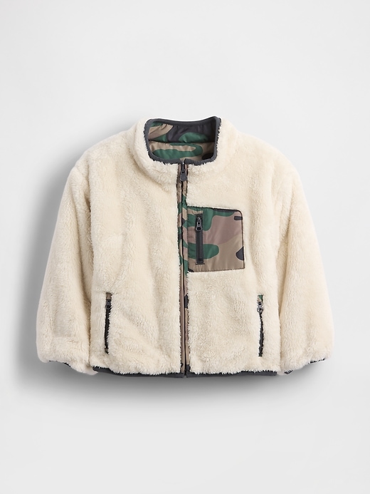 Image number 2 showing, Baby & Toddler Lightweight Sherpa Reversible Jacket