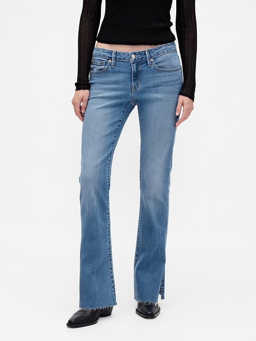 Image number 2 showing, Low Rise Long & Lean Split-Hem Jeans