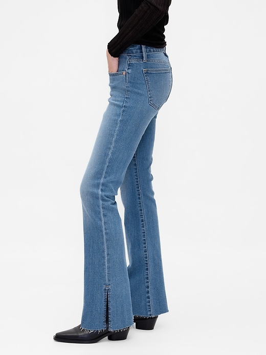Image number 3 showing, Low Rise Long & Lean Split-Hem Jeans