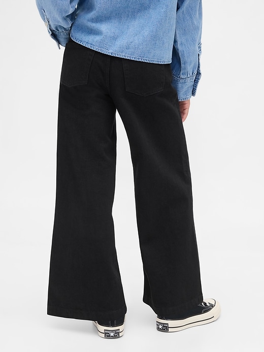 Image number 4 showing, Kids High Rise Stride Wide-Leg Ankle Jeans