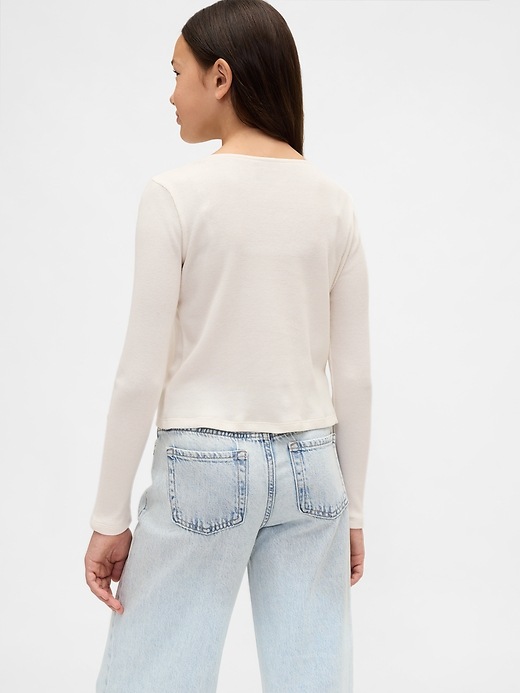 Image number 3 showing, Kids Bow-Neck T-Shirt